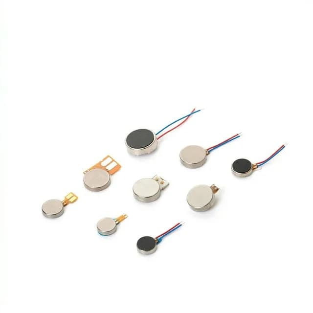 Haptic coin motor lineup showing ERM and LRA packaging formats